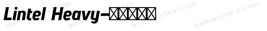 Lintel Heavy字体转换